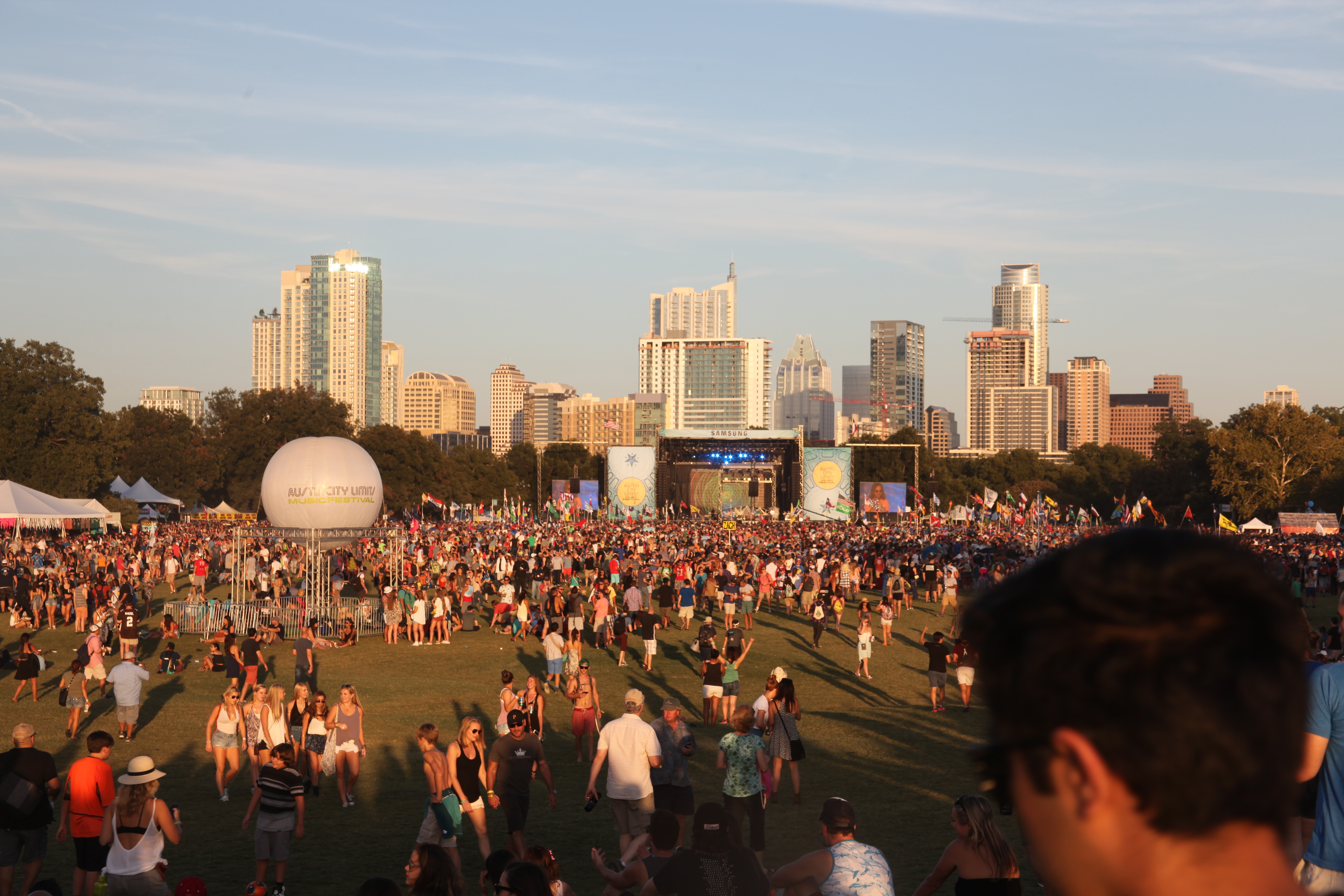 Crowd at Austin City Limits Festival 2013 enjoying the music