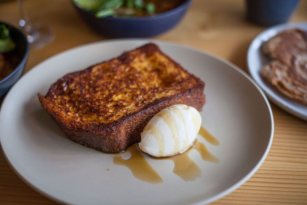 Emmer and Rye Creme Brulee French Toast