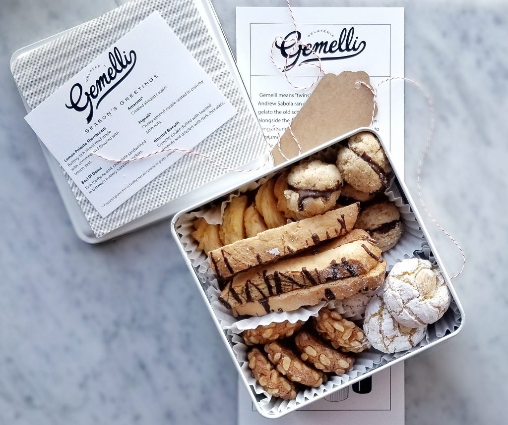 Gemelli's Holiday Cookie Tins