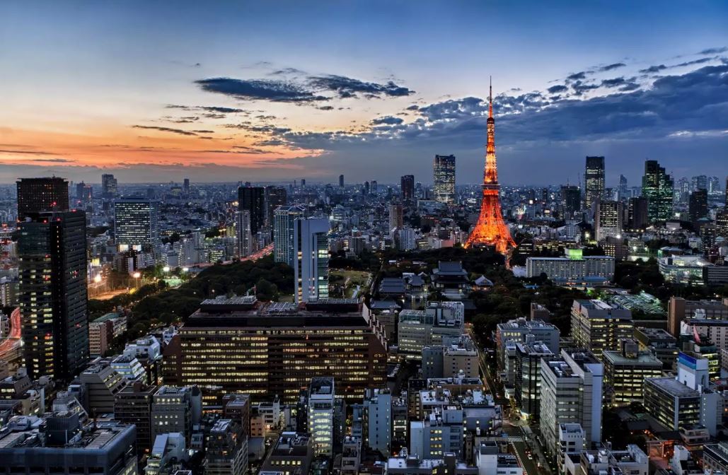 Home Décor TOKYO JAPAN SKYLINE GLOSSY POSTER PICTURE PHOTO PRINT aerial sushi view Posters