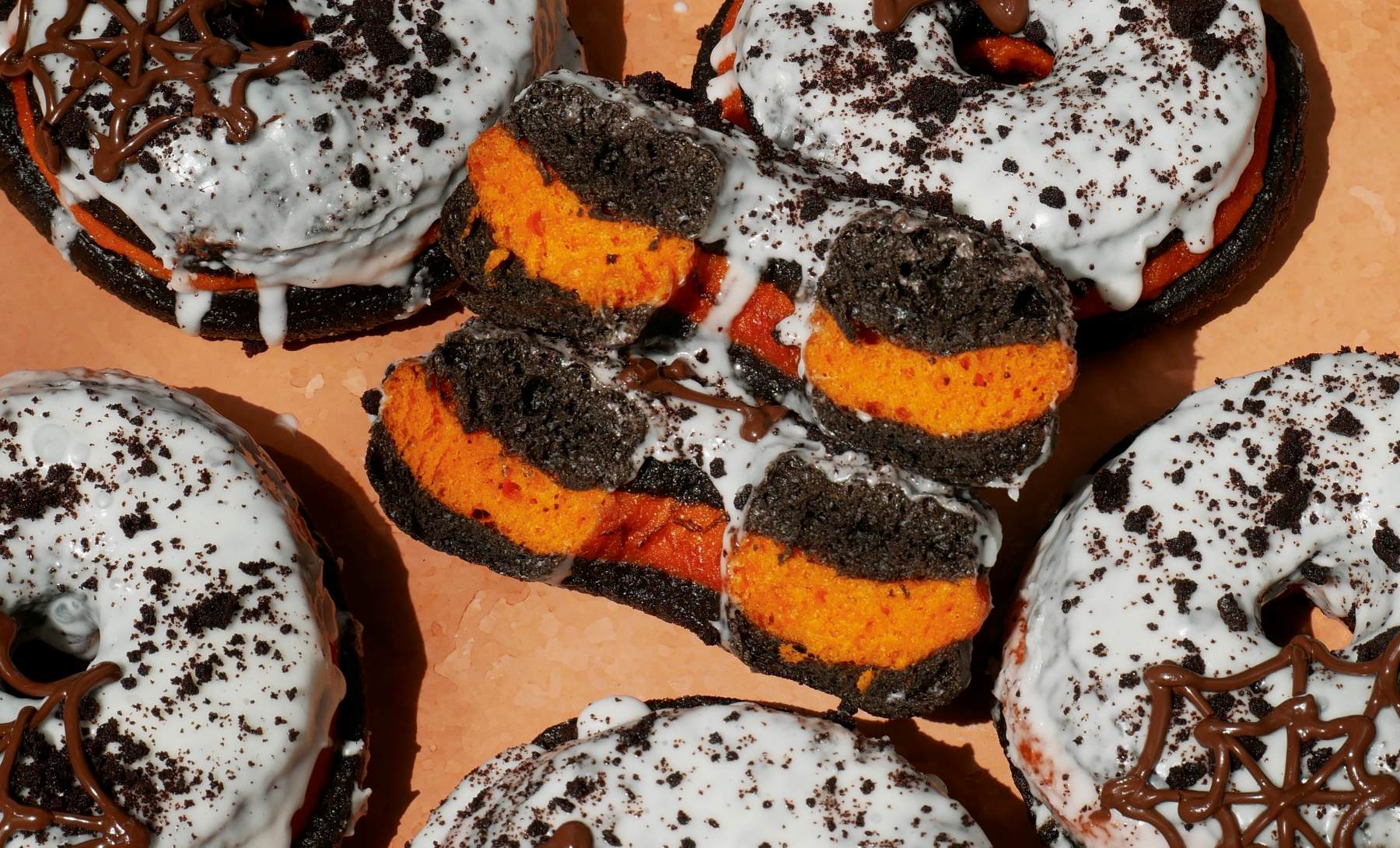 the salty halloween donuts
